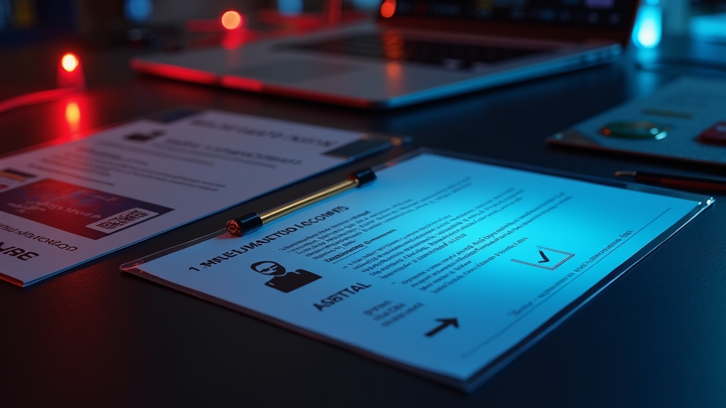 Verificación de cuenta con documentos junto a una interfaz de casino